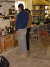 Trevor Corser and Amanda Brier at the Leach Pottery, St. Ives, Cornwall