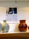 Trevor Corser's work in the showroom at the Leach Pottery, St. Ives, Cornwall 1