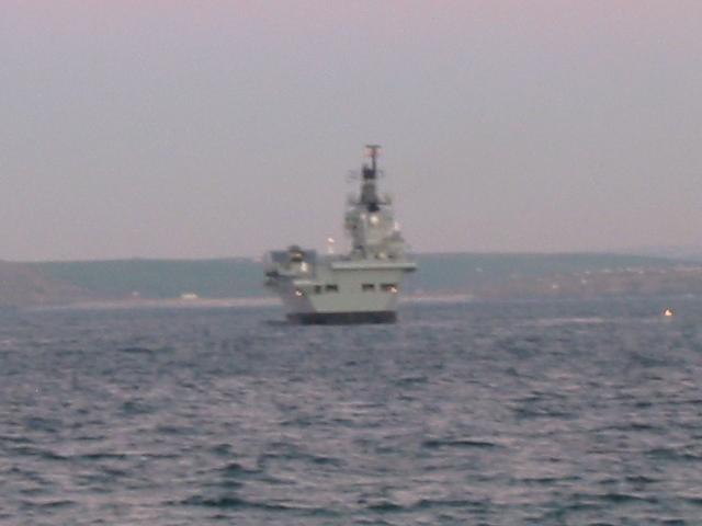 HMS Ark Royal in St. Ives Bay, Cornwall 1