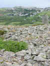 Rubble from the disused mine on Rosewall Hill, St. Ives, Cornwall