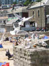 Seagull strikes on The Wharf, St. Ives, Cornwall 2