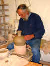 Trevor Corser working at the Leach Pottery, St. Ives, Cornwall 7